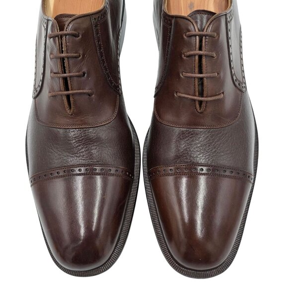 NEW Mezlan Spain Mens 10B Brown Soft Deerskin Leather Dress Shoes Oxfords Nicola main image 9